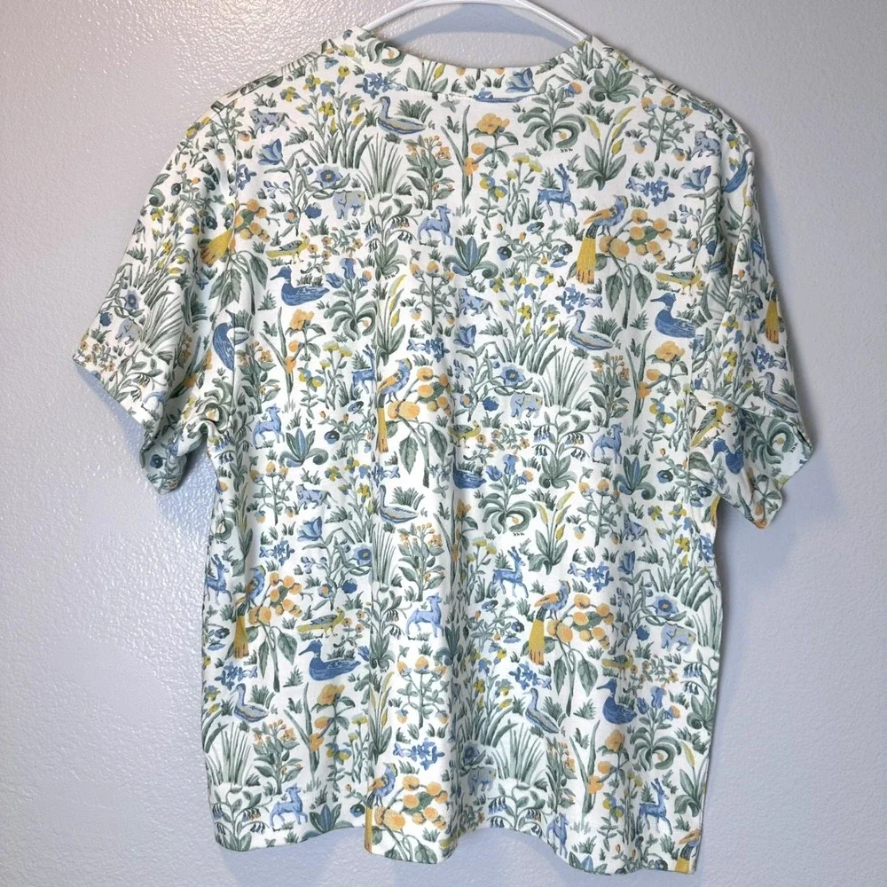 Hill House Size-S The Charlotte Sleep Tee Multi Sherwood Forest Shirt - Picture 5 of 7